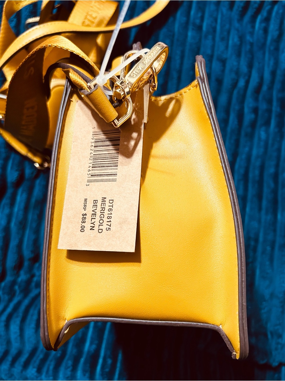 Steve Madden Bevelyn Crossbody Satchel- MERIGOLD - Picture 4 of 14